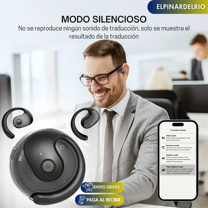 Audifonos inalambricos Translate Air PRO + Holder y  Guía práctica para viajeros de Regalo