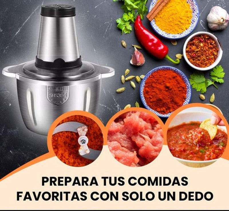 PICADORA DE ALIMENTOS MULTIFUNCIONAL DE ACERO INOXIDABLE 50% OFF
